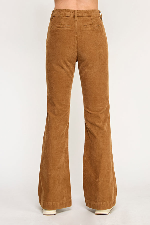 HIGH RISE FLARE JEANS IN CAMEL (P-SP-P105CM)