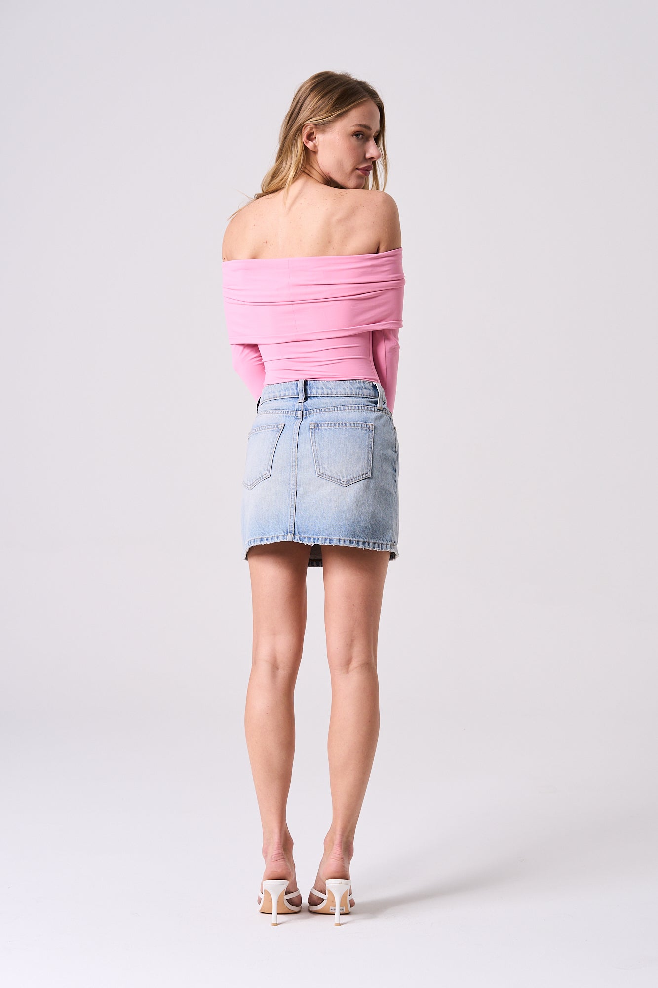 ♡20% OFF♡ DENIM MINI SKIRT IN LIGHT VINTAGE