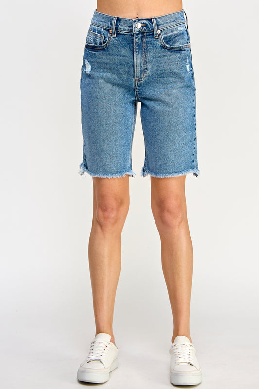 ♡20% OFF♡ BERMUDA SHORTS WITH SLIGHT HIP DISTRESS